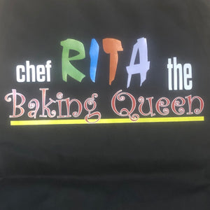 printed baking apron logo